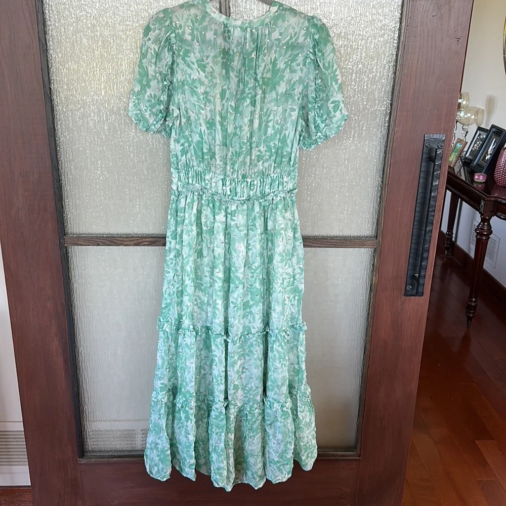 Shoshanna Selene dress in size 6 in a light green and white floral. - Picture 14 of 16